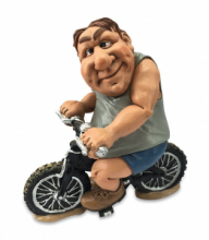 CARICATURA "CICLISTA OVER SIZE" 14,5CM