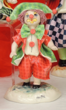 NEONATO CLOWN MEDIO IN PIEDI VERDE ROSSO